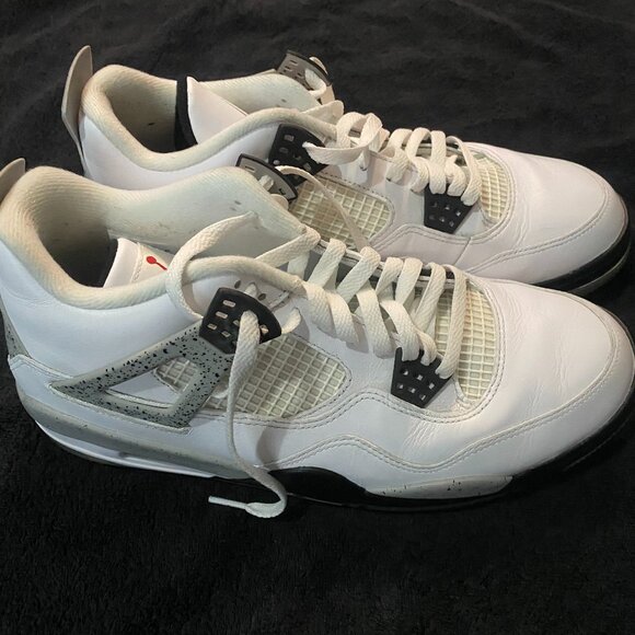 Men's Jordan 4 Cement Golf Shoes Size 12(US) - Picture 1 of 3